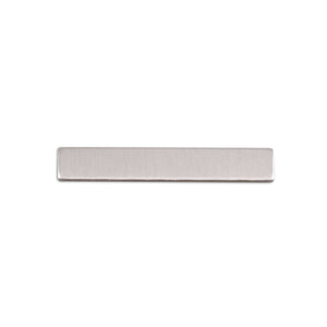 Metal Stamping Blanks Aluminum Rectangle, 30.5mm (1.20") x 5mm (.20"), 18 Gauge, Pack of 5