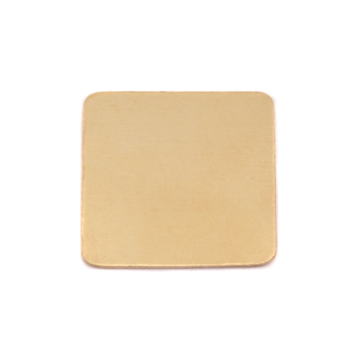 Brass Rounded Square, 19mm (.75"), 24 Gauge, Pack of 5