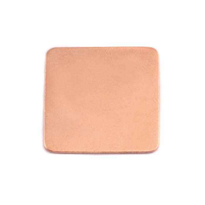 Copper Rounded Square, 19mm (.75"), 24 Gauge, Pack of 5