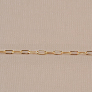 Gold Filled Drawn Cable Chain 3.5mm x 2mm, by the Inch