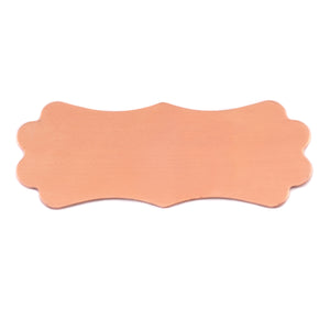 Metal Stamping Blanks Copper Lanky Plaque, 50mm (1.95") x 19mm (.75"), 24g, Pack of 5 
