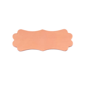 Metal Stamping Blanks Copper Lanky Plaque, 37mm (1.45") x 14.4mm (.57"), 24g, Pack of 5