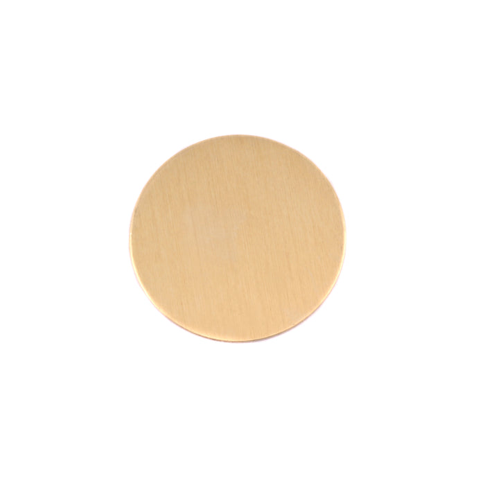Brass Round, Disc, Circle, 16mm (.63"), 24 Gauge, Pack of 5