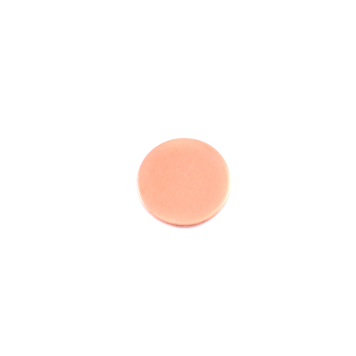 Copper Round, Disc, Circle, 9.5mm (.37"), 24 Gauge, Pack of 5