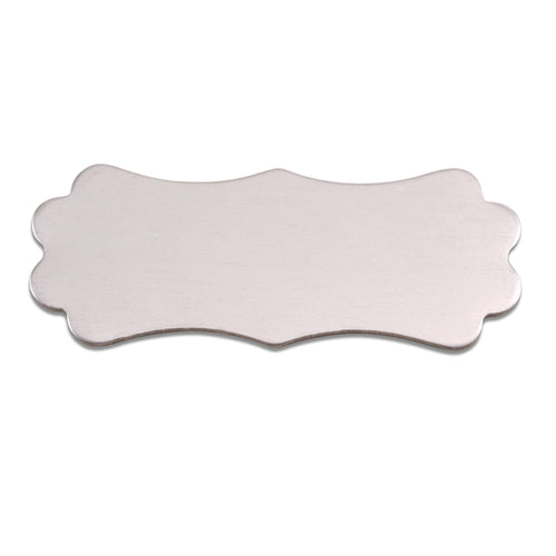 Metal Stamping Blanks Aluminum Lanky Plaque, 50mm (1.95") x 19mm (.75"), 18g, Pack of 5