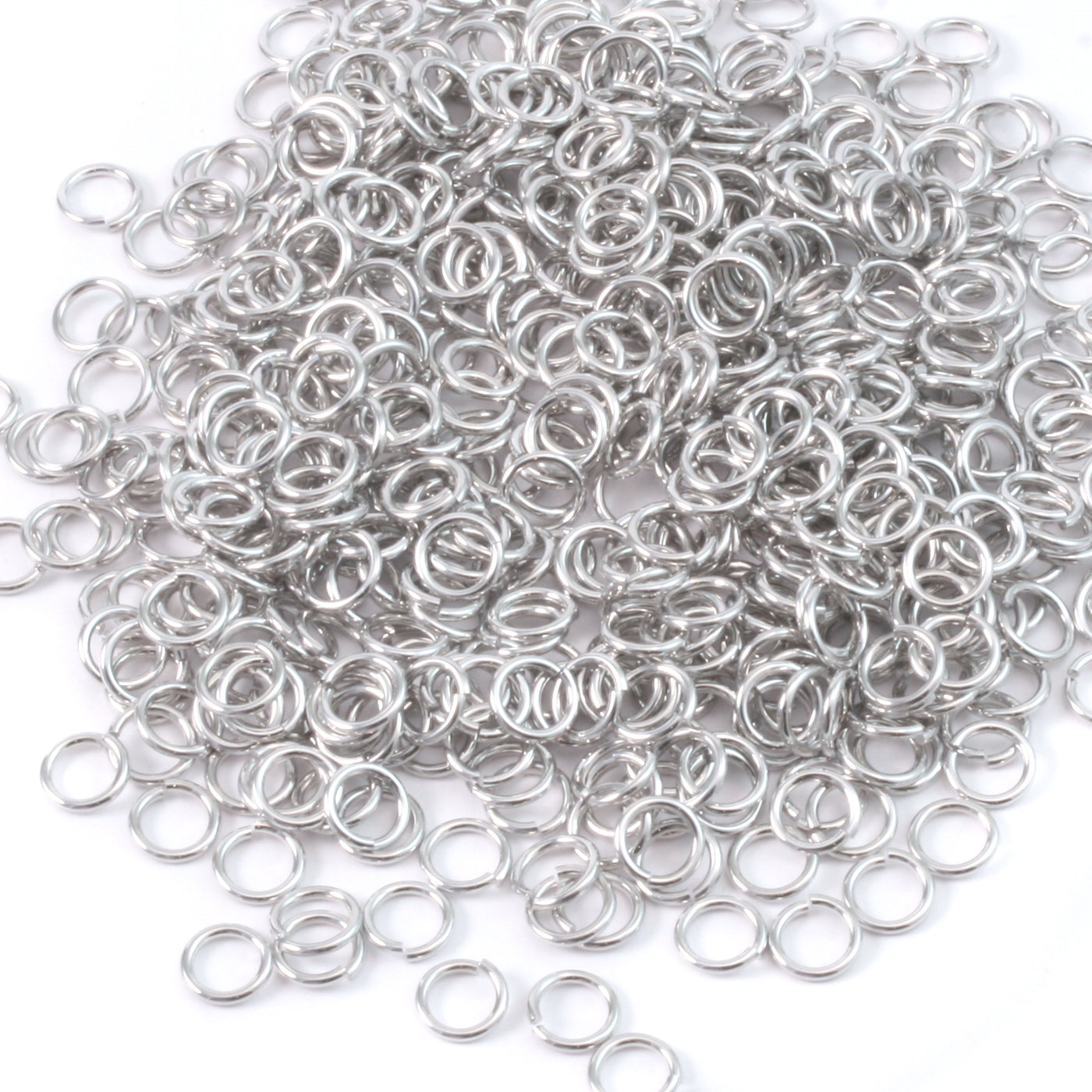 Aluminum 4mm I.D. 18 Gauge Jump Rings, 1 oz (~578 rings) – Beaducation