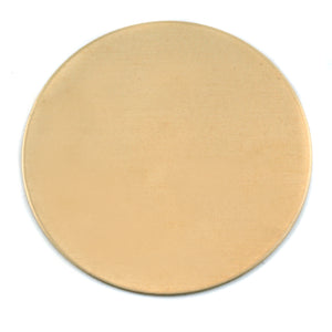 Metal Stamping Blanks Brass Round, Disc, Circle, 38mm (1.50"), 24g