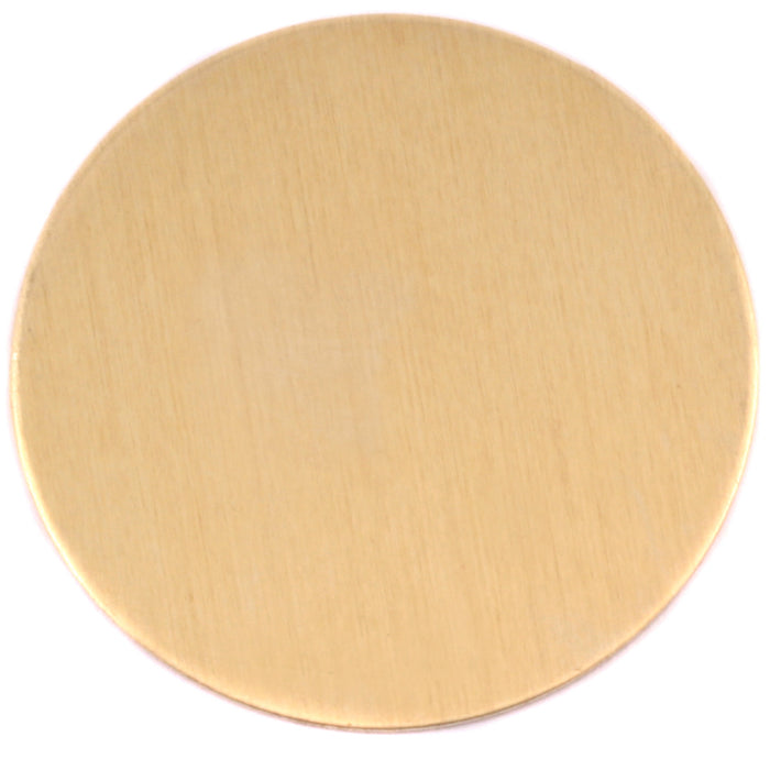 Brass Round, Disc, Circle, 48.5mm (1.91"), 24g, Pack of 2