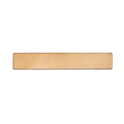 Metal Stamping Blanks Brass Rectangle Bar, 30.5mm (1.20") x 5mm (.20"), 24g, Pack of 5