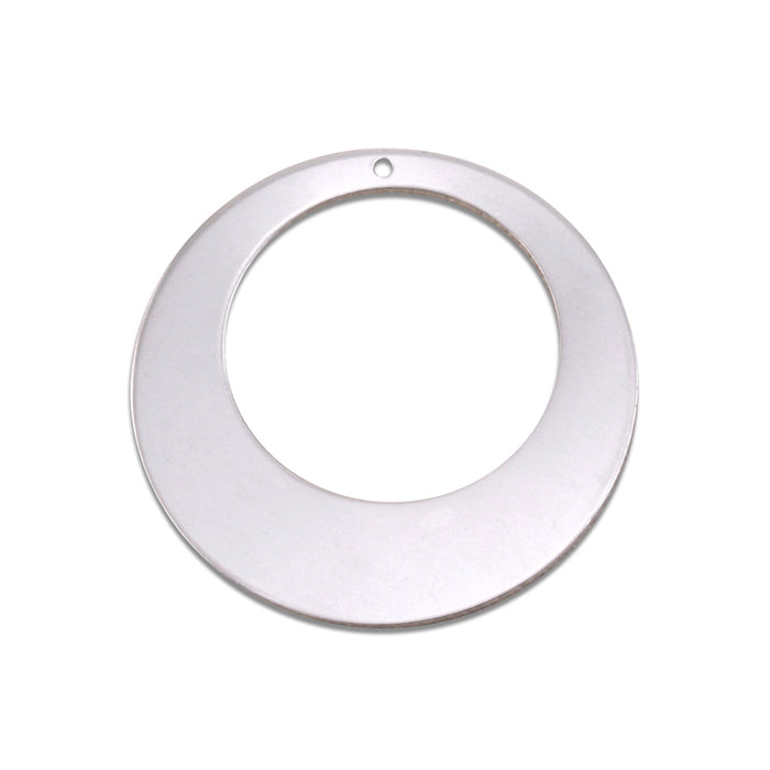 Aluminum Off Centered Washer, 32mm (1.25") with 20mm (.79") ID, 18 Gauge, Pack of 5