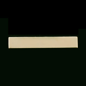 Metal Stamping Blanks Gold Filled Rectangle Bar, 38mm (1.50") x 6.4mm (.25"), 24g