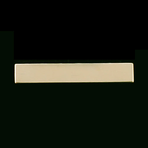 Gold Filled Rectangle Bar, 38mm (1.50") x 6.4mm (.25"), 24 gauge