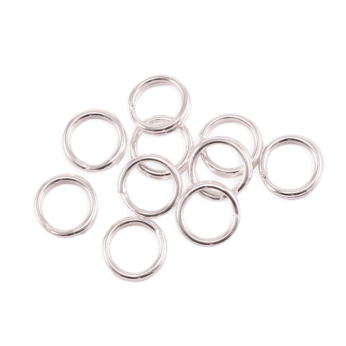 NuGold 4mm I.D. 18 Gauge Jump Rings, 1/2 oz (~125 rings) – Beaducation