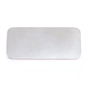 Metal Stamping Blanks Aluminum Rectangle, 44.5mm (1.75") x 20mm (.79"), 18g, Pack of 5