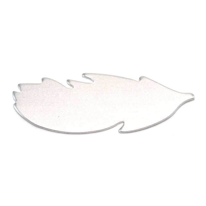 Aluminum Feather Blank, 40mm (1.57") x 14mm (.55"), 18 Gauge, Pack of 5