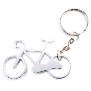 Metal Stamping Blanks Aluminum Bicycle Bottle Opener Keychain, 57mm (2.24") x 34mm (1.34")