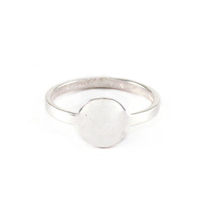 Metal Stamping Blanks Sterling Silver Circle Ring Stamping Blank, SIZE 6 - These have been running small, closer to 5.75