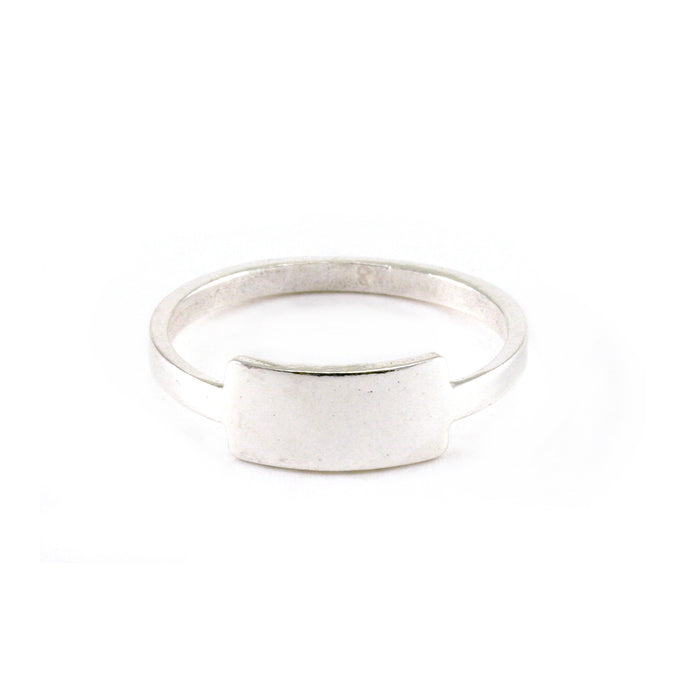 Sterling Silver Tab Ring Stamping Blank, SIZE 8*