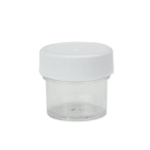 Jewelry Making Tools Small Plastic Jar with Lid, 1/2 Ounce