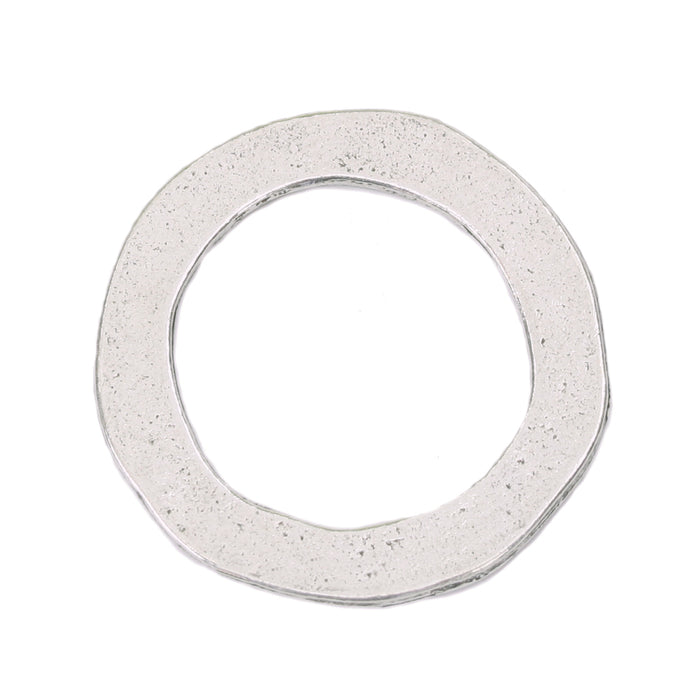 Pewter Round, Disc, Circle Washer, 25mm (1") with 18mm (.71") ID, 16 Gauge