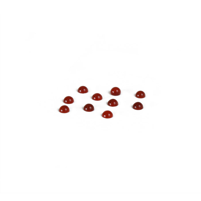 Carnelian Round Cabochons, 3mm, Pack of 10