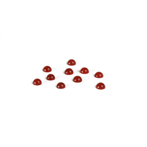 Beads & Swarovski Crystals Carnelian Round Cabochons, 4mm, Pack of 10