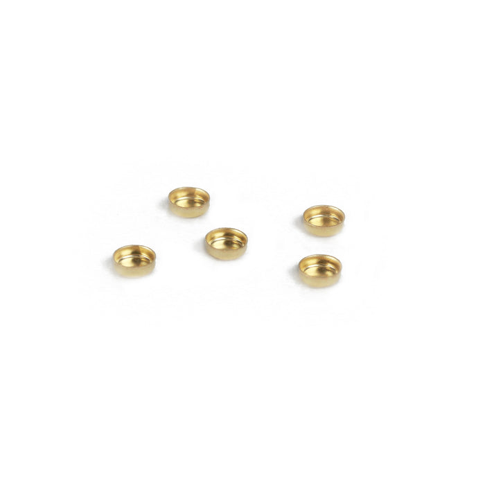 Gold Filled 4mm (.16") Bezel Cup Settings, Pack of 5