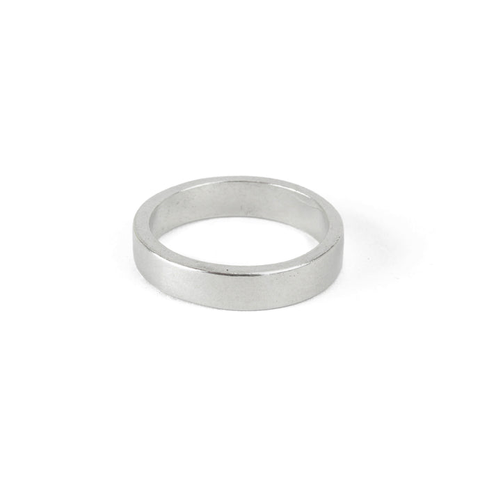 Pewter Ring Stamping Blank, 4mm Wide,  SIZE 6
