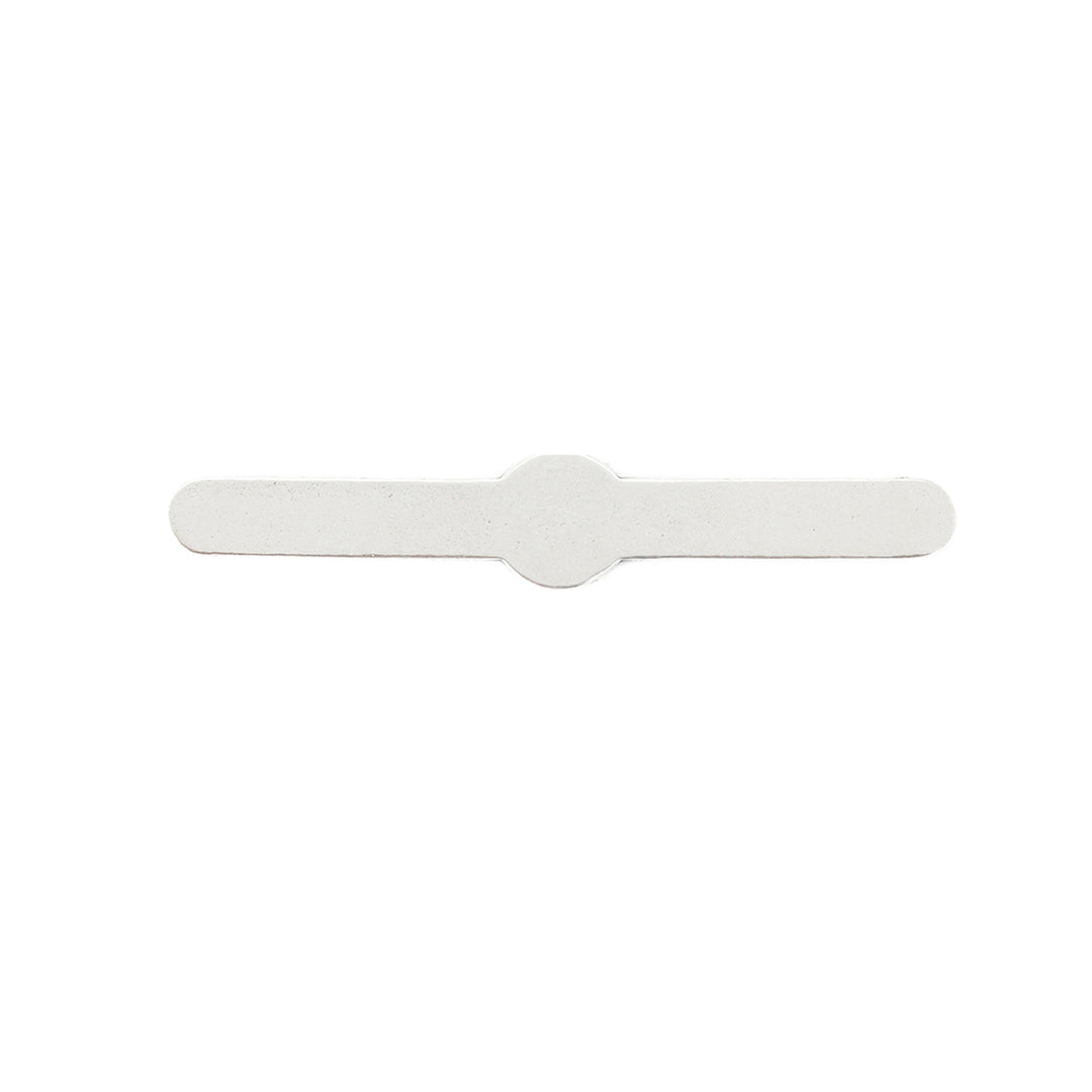 Metal Stamping Blanks Pewter Flat Ring Blank with 12mm (.47") Round, Disc, Circle, 63.5mm (2.5") - SIZE 8.5-10