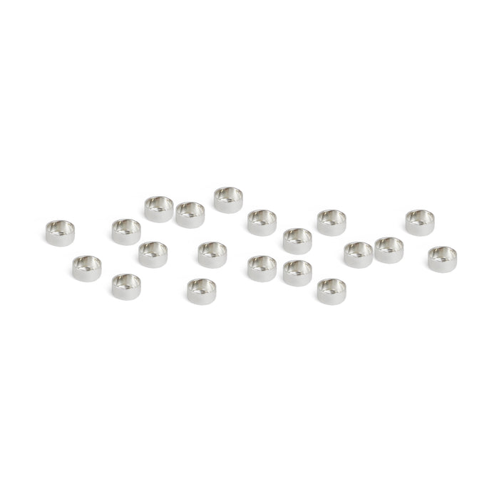 Fine Silver 3mm (.12") Bezel Cup Settings, Pack of 20