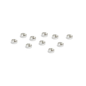 Rivets and Findings  Fine Silver 4mm (.16") Serrated Edge Bezel Cup Settings, Pack of 10