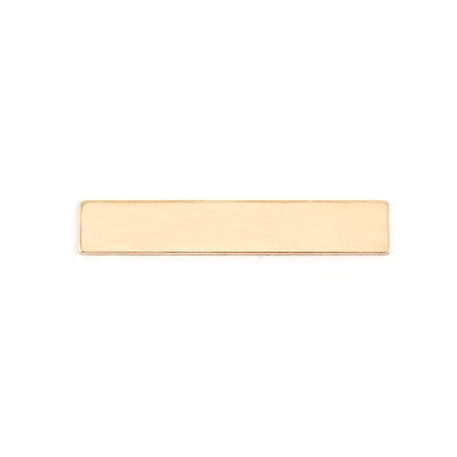 Metal Stamping Blanks Gold Filled Rectangle Bar, 30.5mm (1.20") x 5mm (.20"), 20g