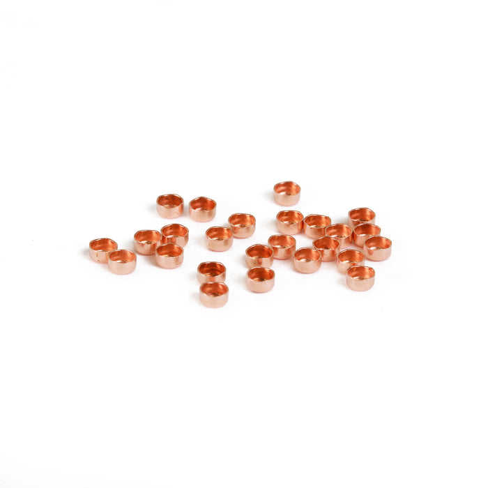 Copper 3mm (.12") Bezel Cup Settings, Pack of 25