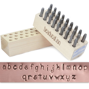 Metal Stamping Tools Beaducation Kismet Lowercase Letter Stamp Set 1/8" (3.2mm)