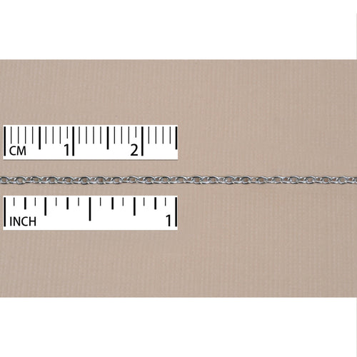 Chain & Clasps Stainless Steel Cable Chain 1mm, by the Inch