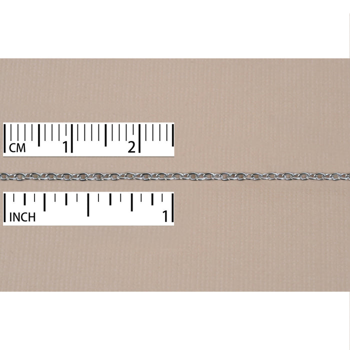 Stainless Steel Cable Chain 1mm, by the Inch