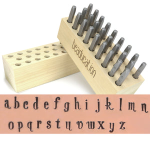 Metal Stamping Tools Beaducation Serendipity Lowercase Letter Stamp Set 1/8" (3.2mm)