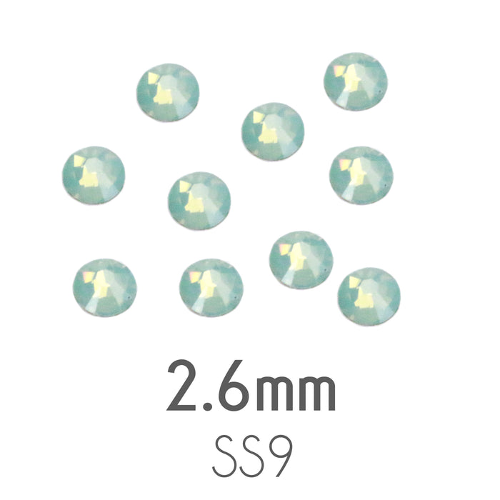 2.6mm Swarovski Flat Back Crystals, Pacific Opal, Pack of 20