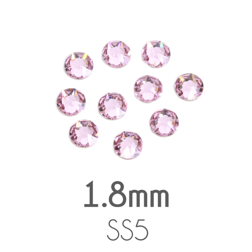 Beads & Swarovski Crystals 1.8mm Swarovski Flat Back Crystals, Light Amethyst, Pack of 20