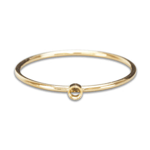 Gold Filled 2mm Bezel Stacking Ring, SIZE 9