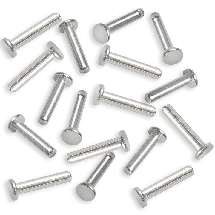 Rivets and Findings  Aluminum Flat Head 1/16" Rivets, 5/16" Long, Pack of 50