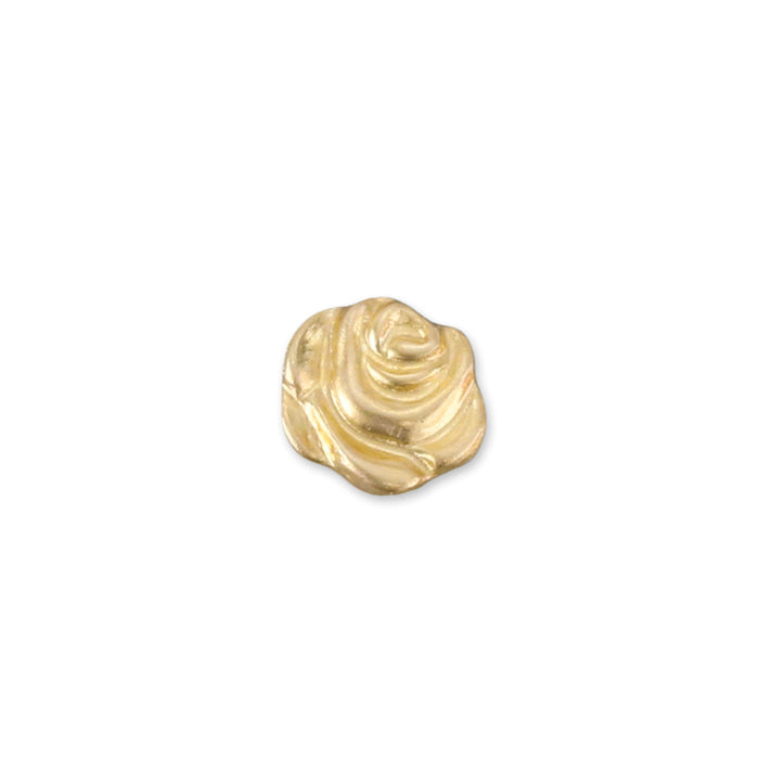 Gold Filled Rose Solderable Accent, 6.2mm (.24") x 5.5mm (.22"), 26 Gauge - Pack of 5