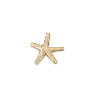 Charms & Solderable Accents Gold Filled Starfish Solderable Accent, 7.8mm (.31") x 7.5mm (.3"), 26g - Pack of 5