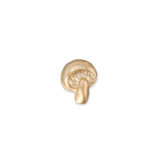 Charms & Solderable Accents Gold Filled Mushroom Solderable Accent, 6.5mm (.26") x 5.1mm (.2"), 26g - Pack of 5