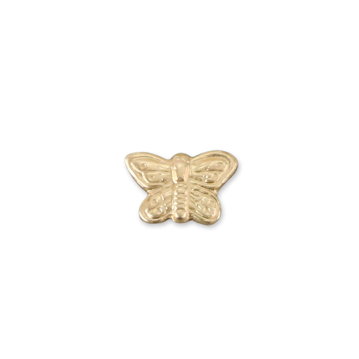 Gold Filled Butterfly Solderable Accent, 6.8mm (.27") x 4.5mm (.18"), 26 gauge - Pack of 5