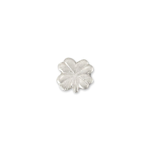 Charms & Solderable Accents Sterling Silver Four Leaf Clover Solderable Accent, 5.3mm (.21") x 5.1mm (.2"), 26g - Pack of 5