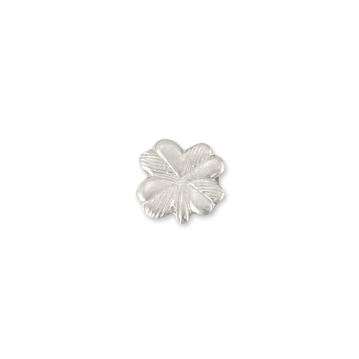 Sterling Silver Four Leaf Clover Solderable Accent, 5.3mm (.21") x 5.1mm (.2"), 26 Gauge - Pack of 5