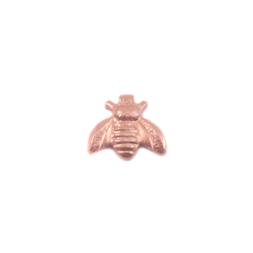 Charms & Solderable Accents Copper Bumble Bee Solderable Accent, 6.3mm (.24") x 5.5mm (.21"), 24g - Pack of 5