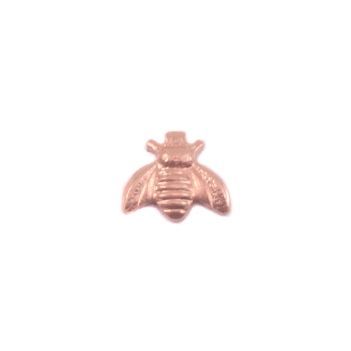 Copper Bumble Bee Solderable Accent, 6.3mm (.24") x 5.5mm (.21"), 24g - Pack of 5