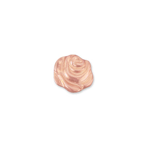 Charms & Solderable Accents Copper Rose Solderable Accent, 6.2mm (.24") x 5.5mm (.22"), 24g - Pack of 5